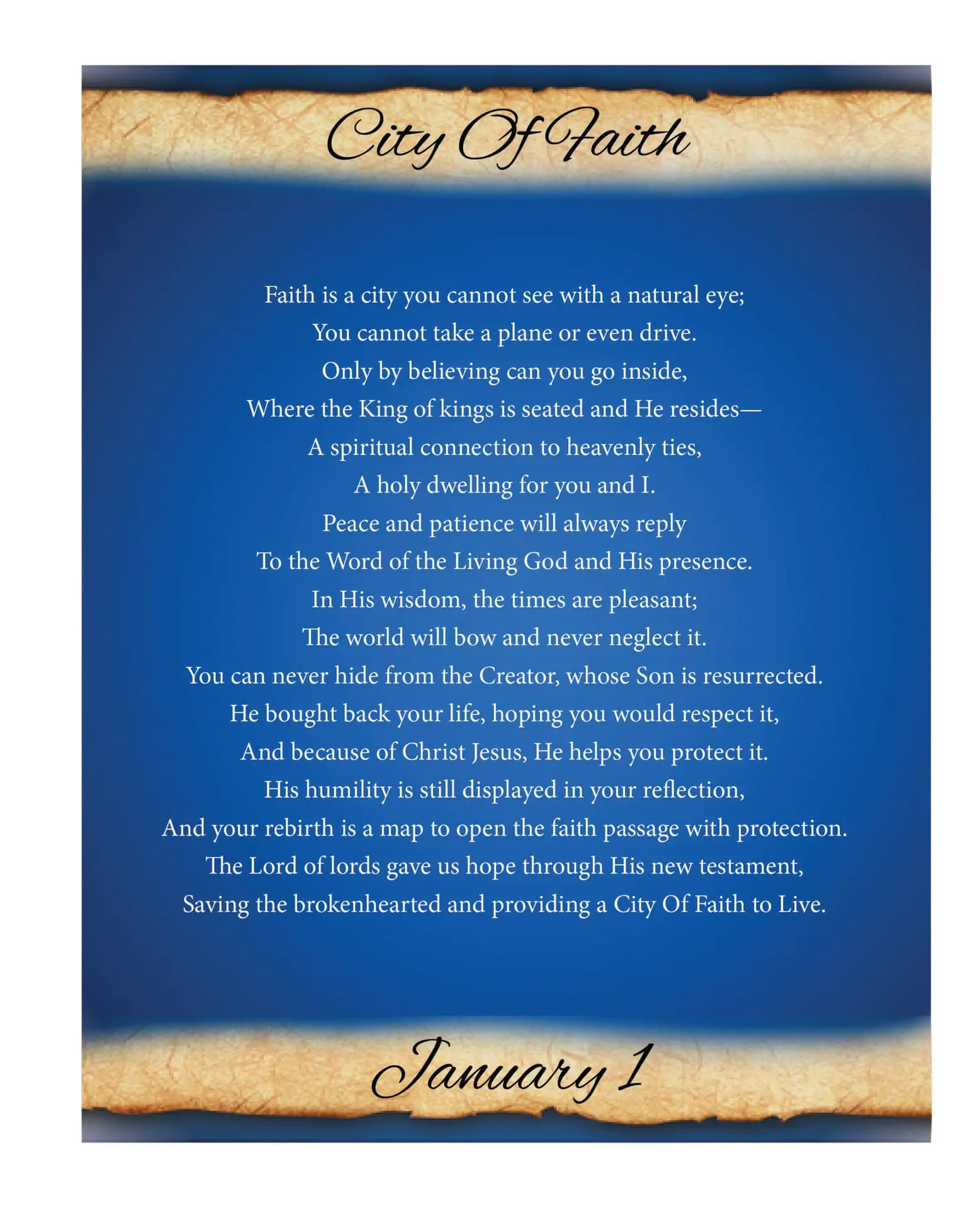 January featured poem