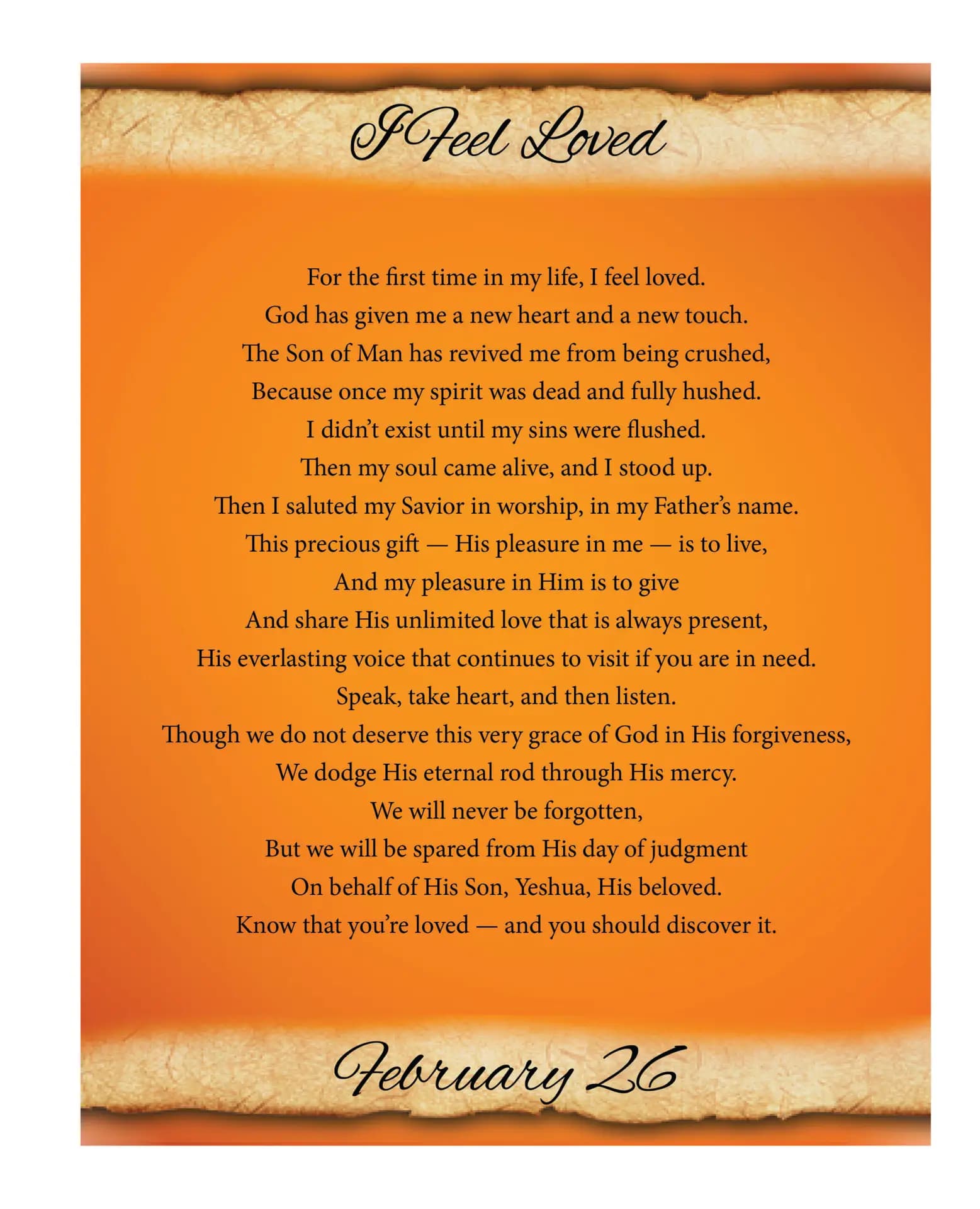 February featured poem