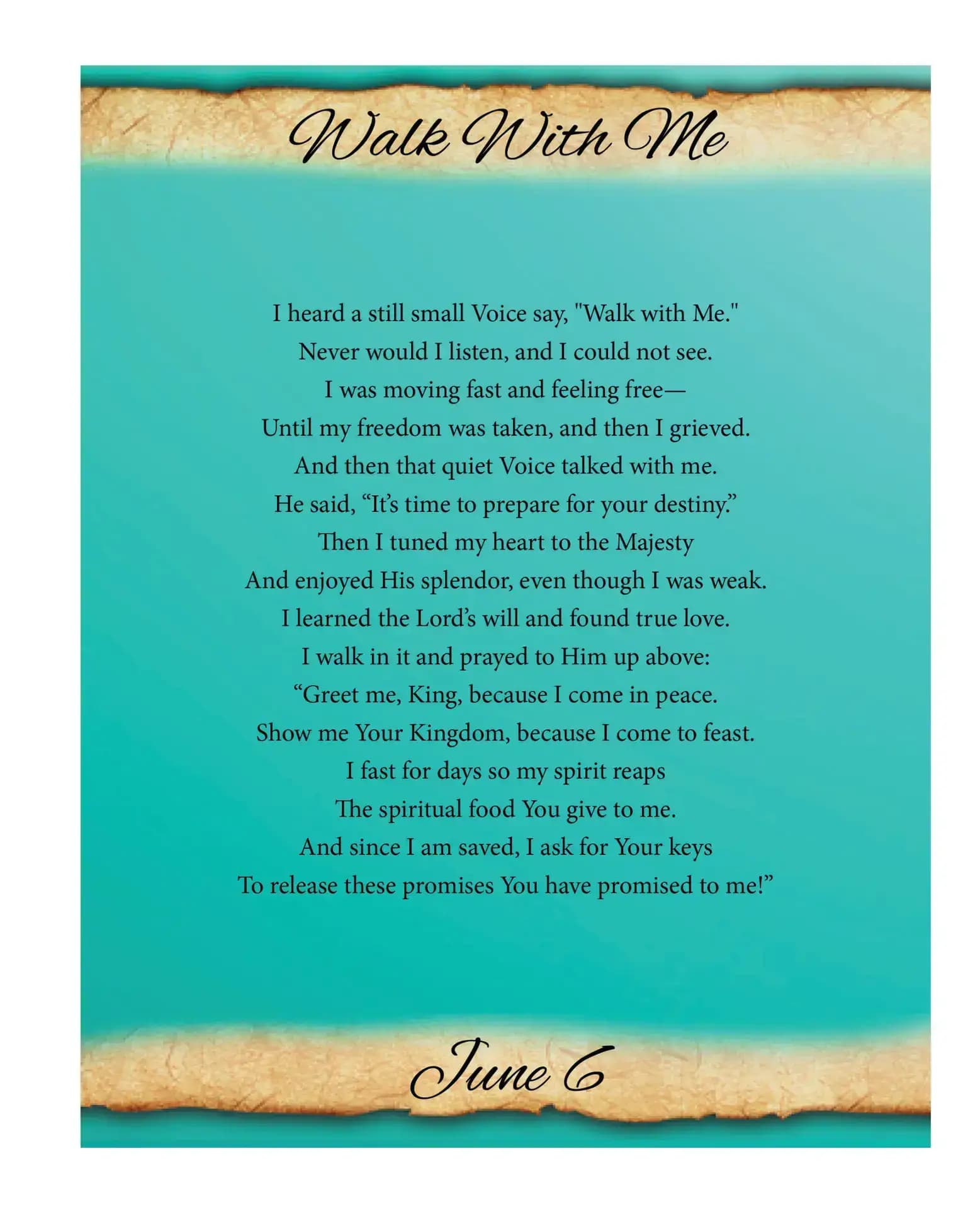 June featured poem
